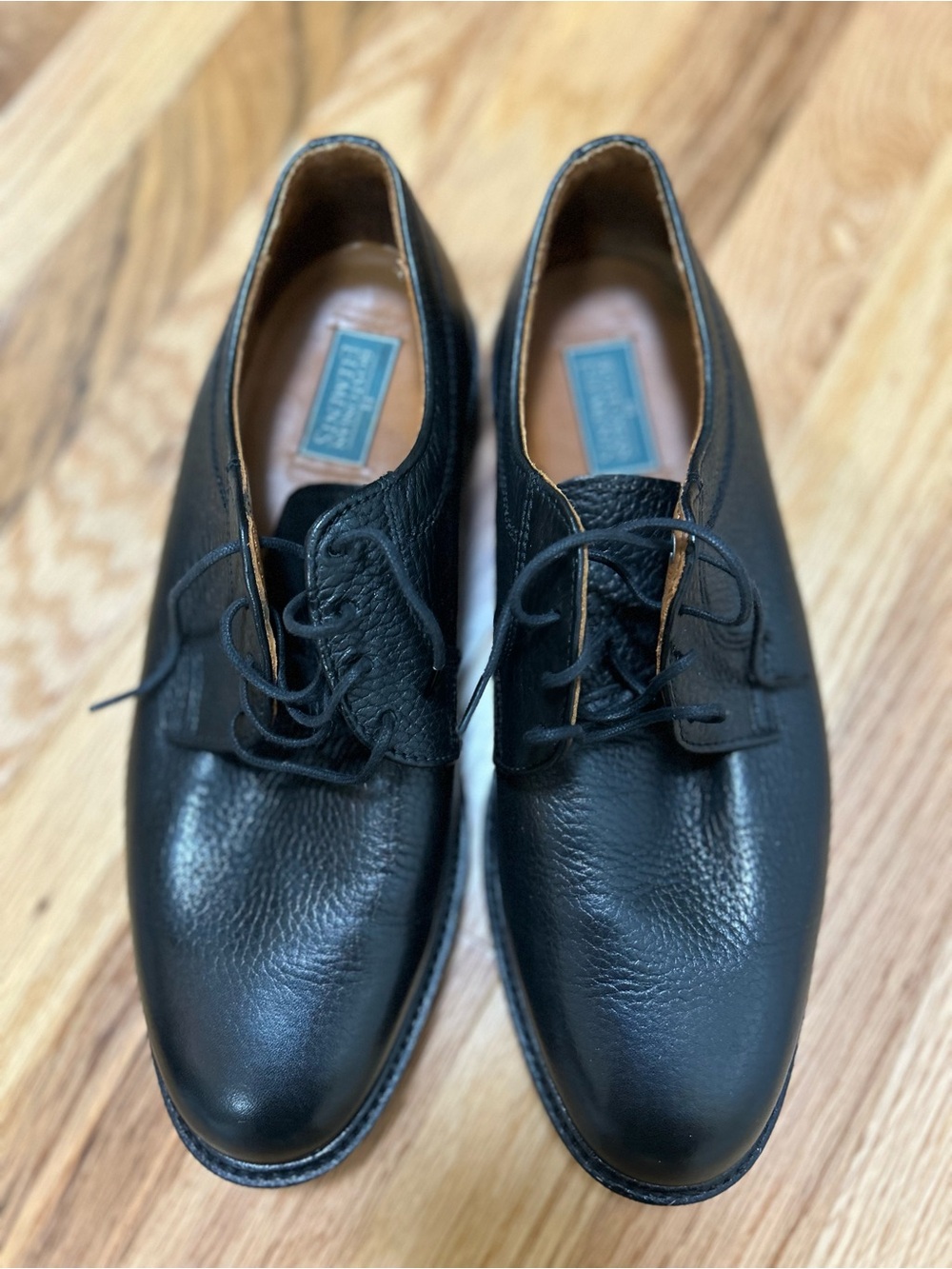 Bostonian Black Leather Derby Shoes